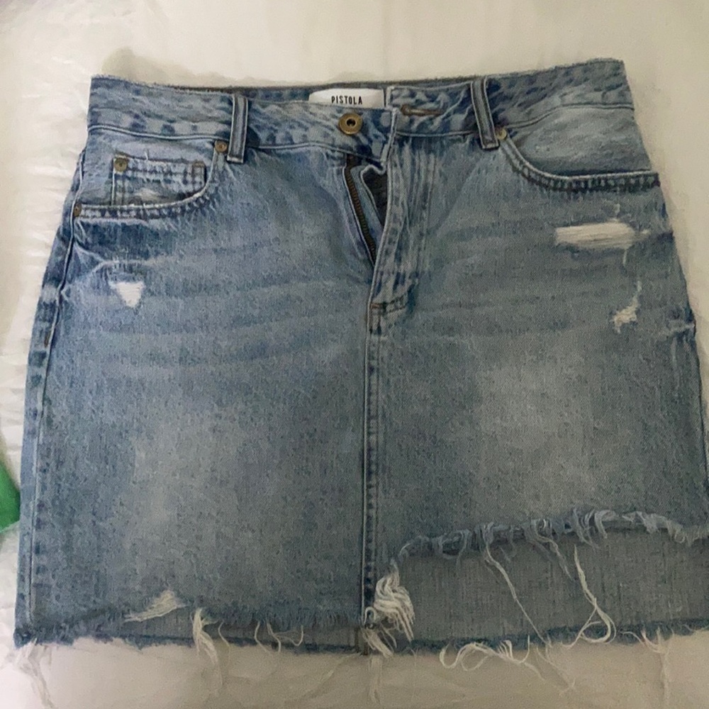 Pistols Denim Skirt